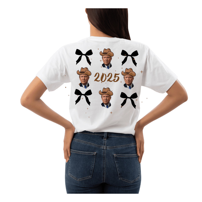 Happy New Year 2025 Trump Bow Design 2