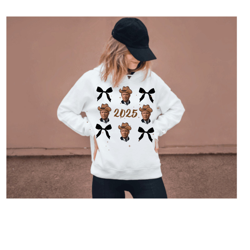 Happy New Year 2025 Trump Bow Design 3