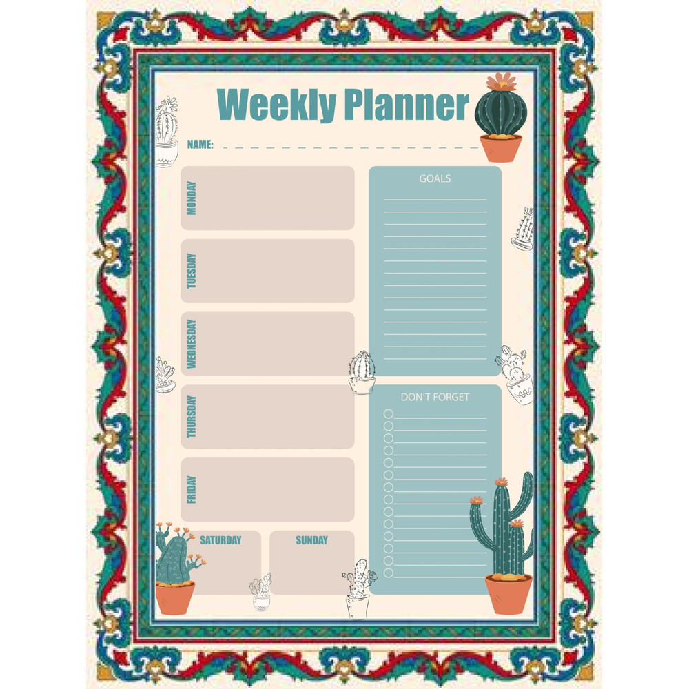 New Year 2025 Weekly Planner 0