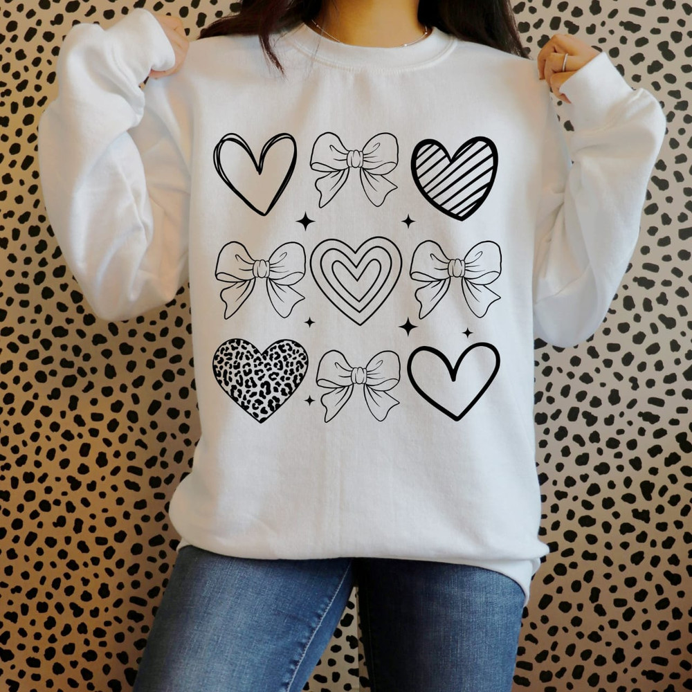 Valentine Coquette Heart Png Valentines Day Coquette Png Valentine Bow Png XoXo Png Valentine Shirt 1