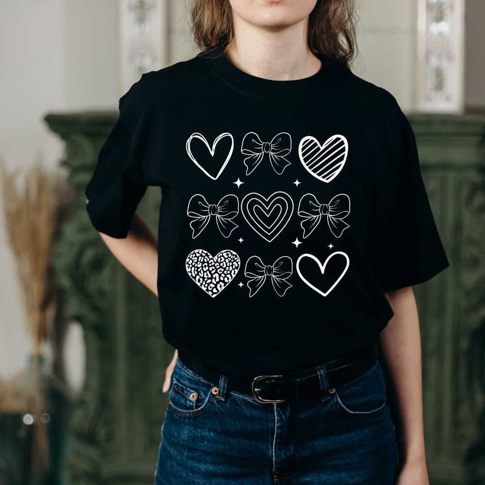 Valentine Coquette Heart Png Valentines Day Coquette Png Valentine Bow Png XoXo Png Valentine Shirt 2