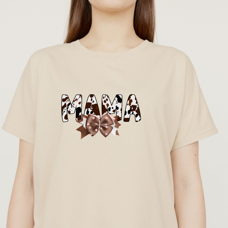 Western Cowgirl Mama Png Leather Suede Bow Png Howdy Mom Brown Cowhide Bow Png Western Mama Bow Png 1