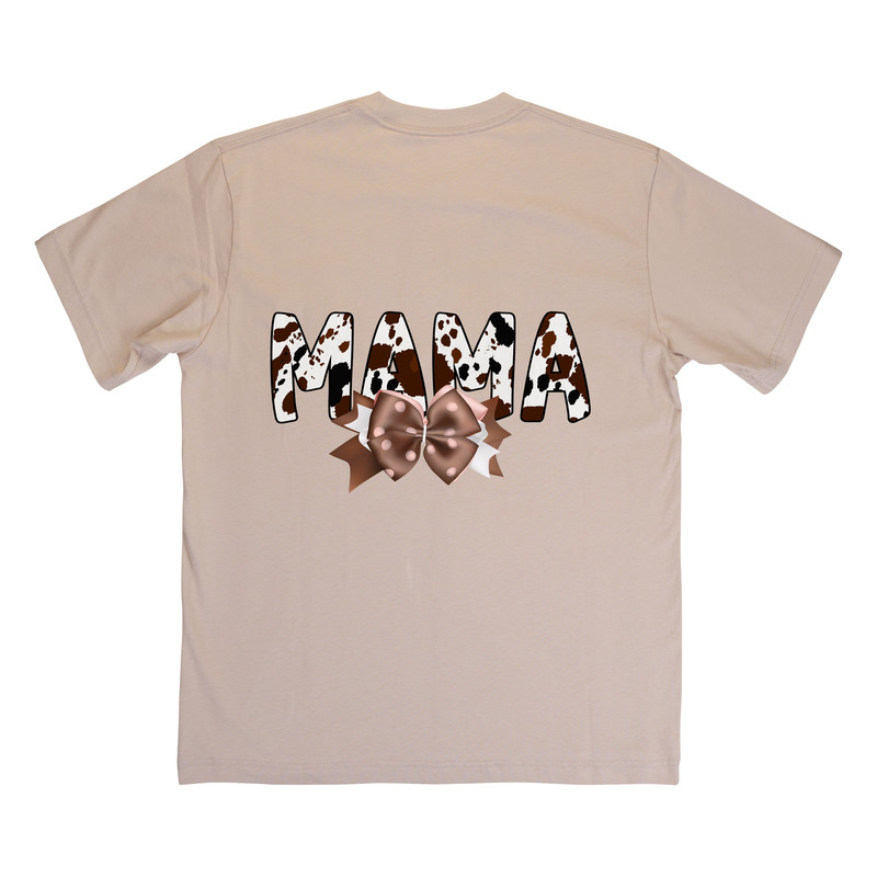 Western Cowgirl Mama Png Leather Suede Bow Png Howdy Mom Brown Cowhide Bow Png Western Mama Bow Png 8