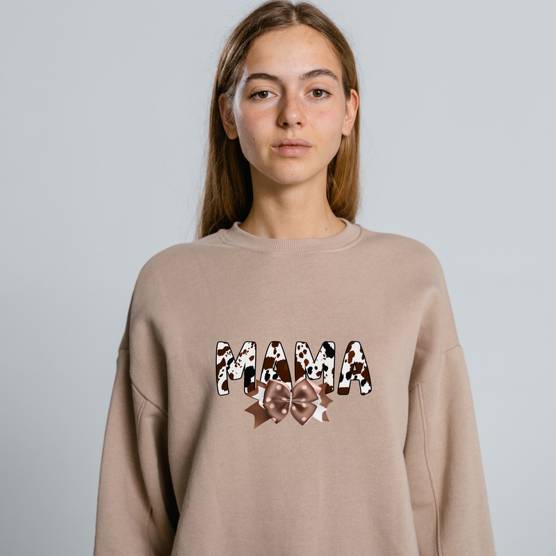 Western Cowgirl Mama Png Leather Suede Bow Png Howdy Mom Brown Cowhide Bow Png Western Mama Bow Png 14