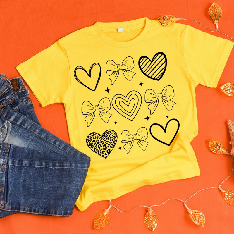 Valentine Coquette Heart Png Valentines Day Coquette Png Valentine Bow Png XoXo Png Valentine Shirt 5