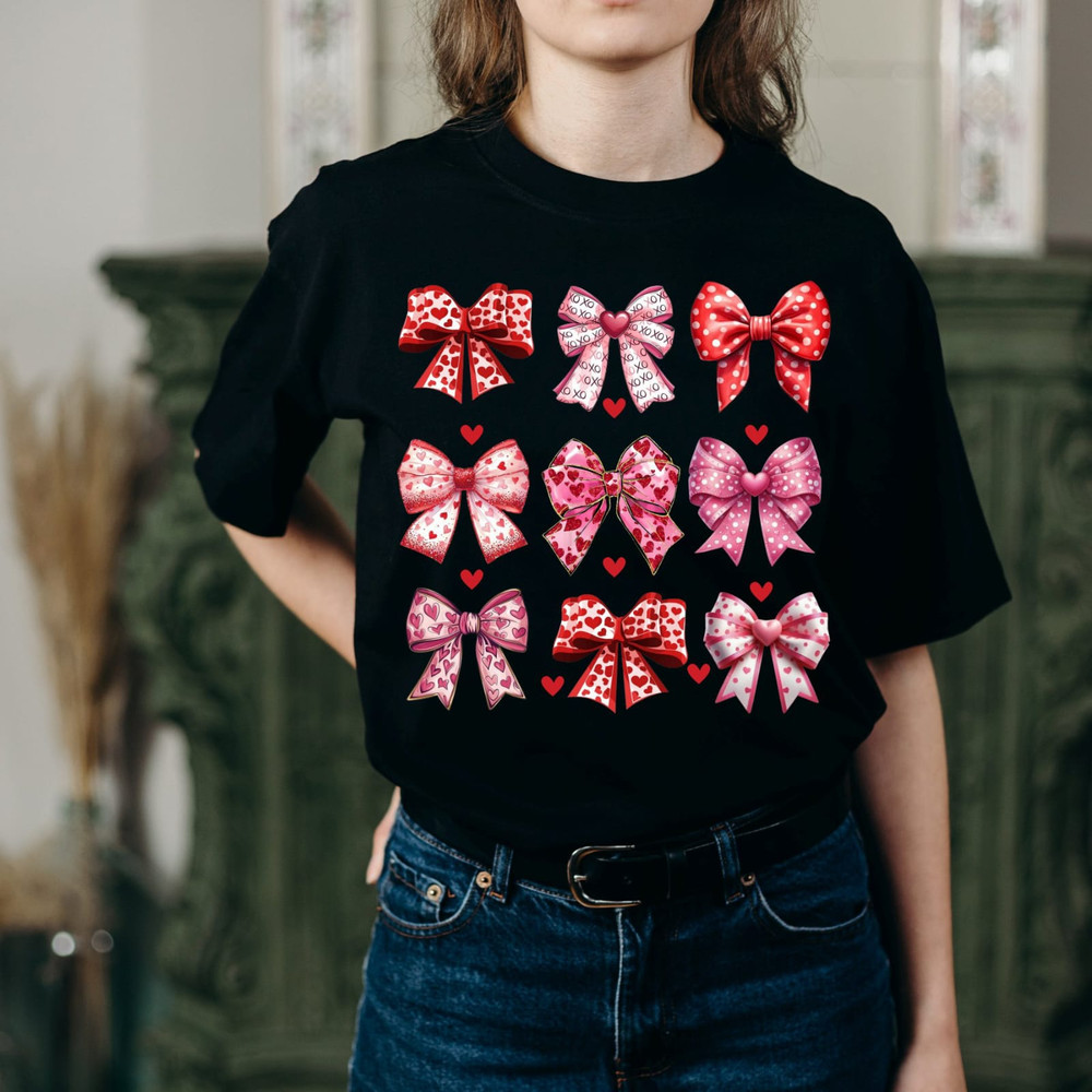 Valentine Coquette Bows PNG Aesthetic Valentines Png Valentines Day Png Valentines Bow Png Retro Va 2