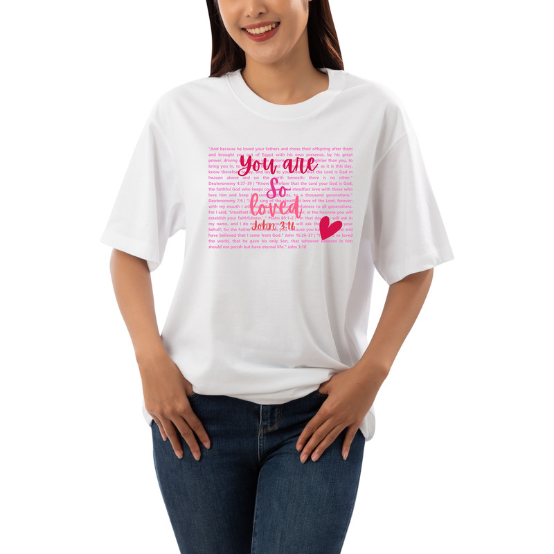 You Are So Loved Valentines Heart PNG SVG Christian PNG Valentine Jesus Love Png Svg Bible Verse Pn 3