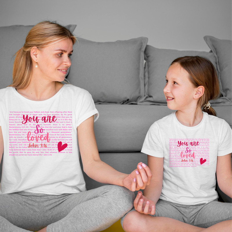 You Are So Loved Valentines Heart PNG SVG Christian PNG Valentine Jesus Love Png Svg Bible Verse Pn 12