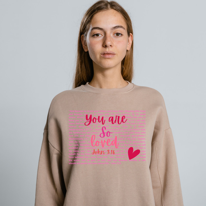 You Are So Loved Valentines Heart PNG SVG Christian PNG Valentine Jesus Love Png Svg Bible Verse Pn 13