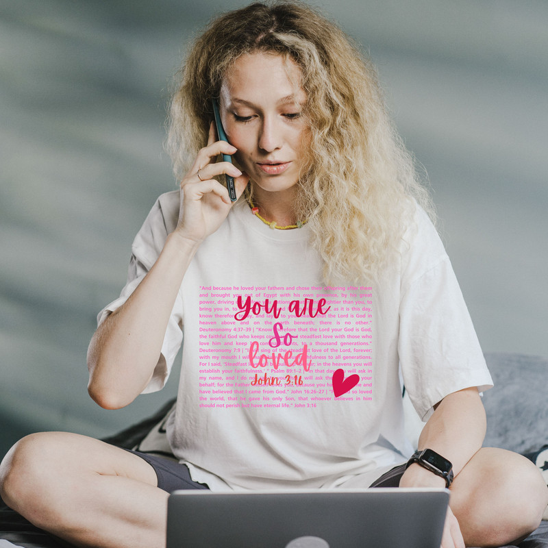 You Are So Loved Valentines Heart PNG SVG Christian PNG Valentine Jesus Love Png Svg Bible Verse Pn 14