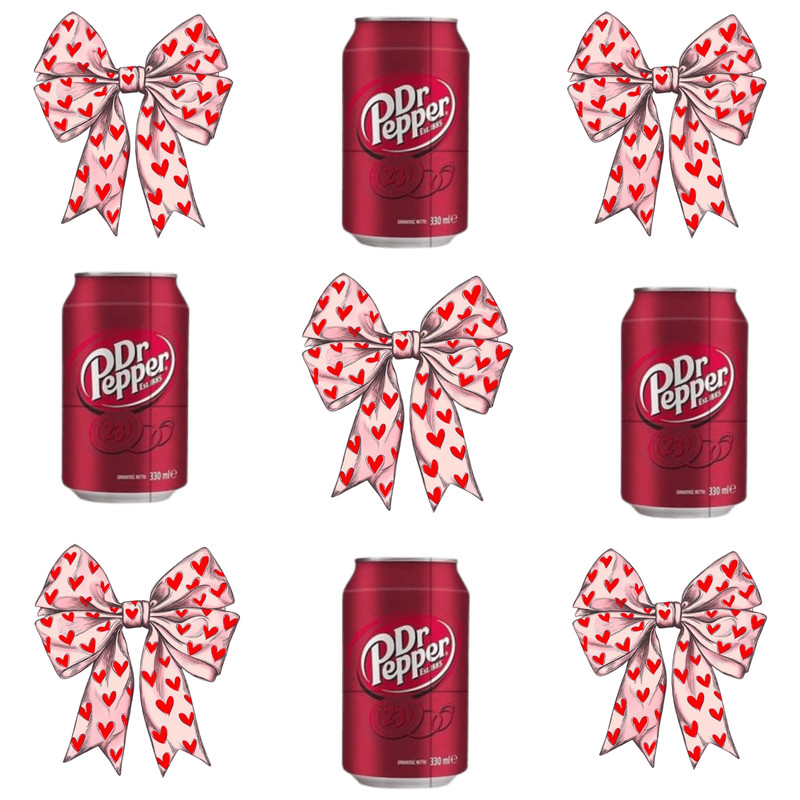 Dr Pepper Pink Coquette Png Clipart Dr Pepper Pink Bow Png Cute Pink Soda Drink Png Aesthetic Girly 6