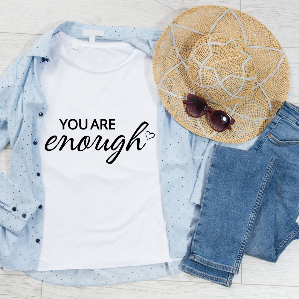 You Are Enough Always SVG Boho Self Love Svg Motivational Sleeve Shirt Svg Inspirational Svg Mental 0