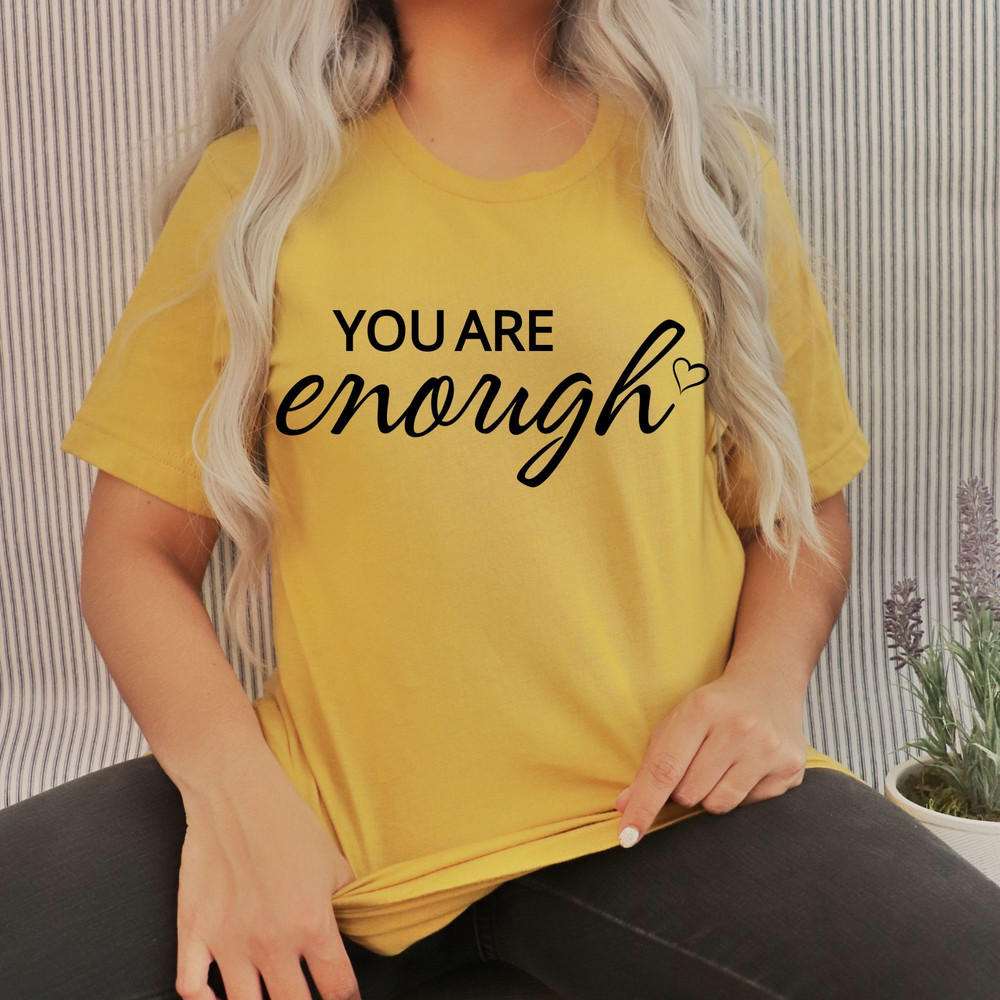 You Are Enough Always SVG Boho Self Love Svg Motivational Sleeve Shirt Svg Inspirational Svg Mental 5