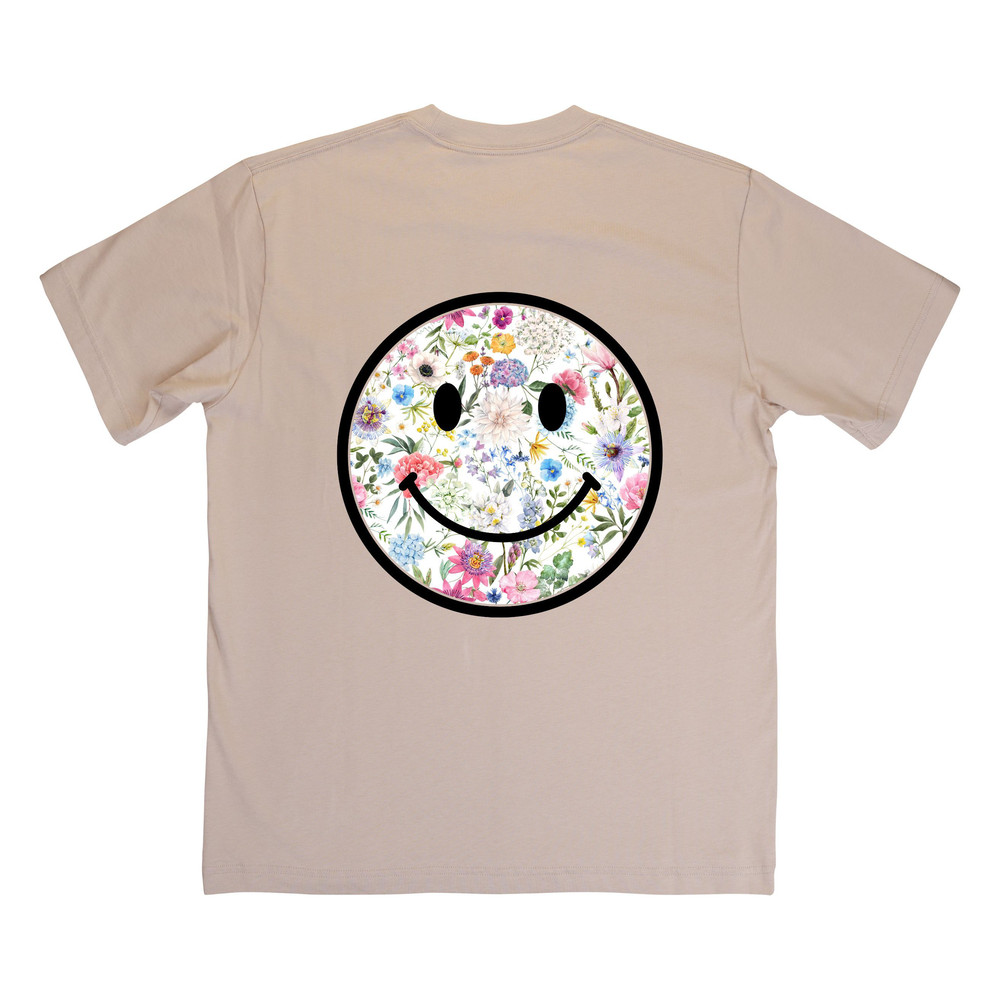 Retro Happy Flowers PNG Vintage Sublimation Distressed Shirt Design Smile Flowers Boho Groovy Flowe 7