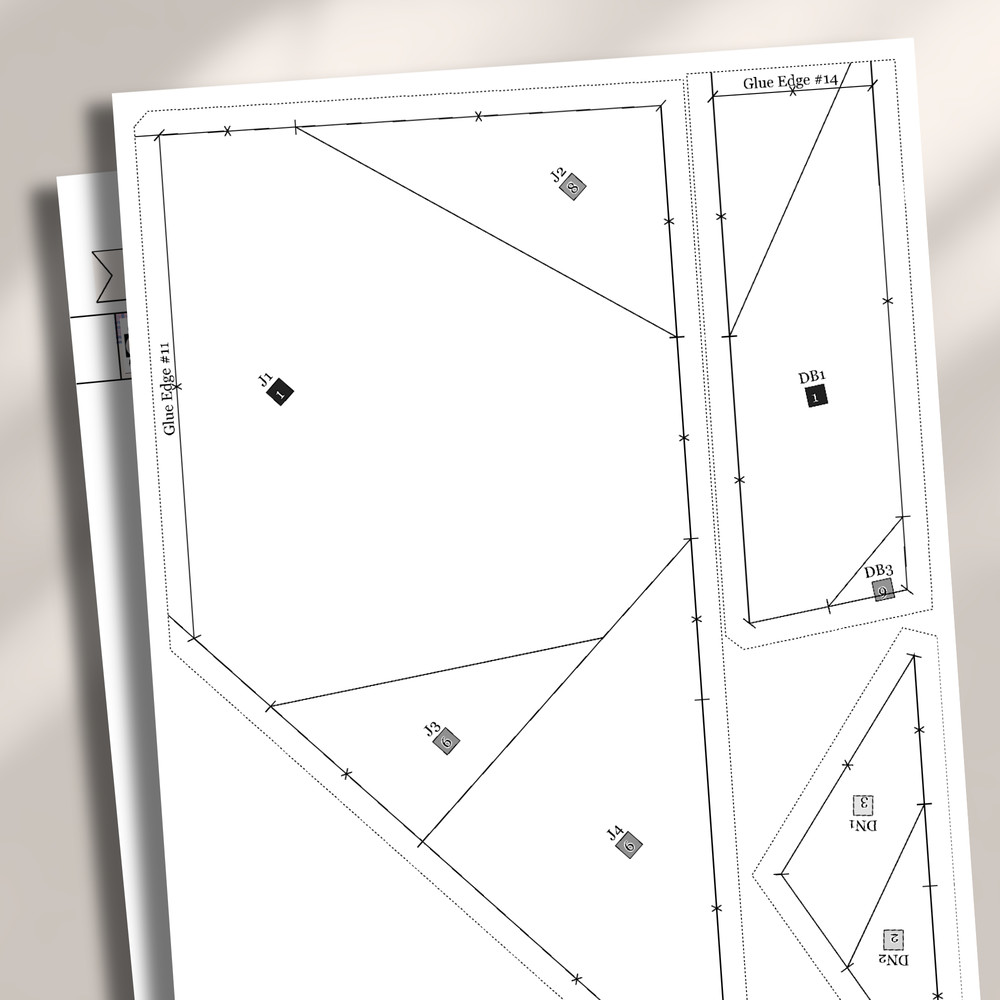 Lion Foundation Paper Piecing Pattern Quilt Pattern Lion Patchwork Sewing Pattern For Lion Animal P