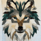 Wolf Foundation Paper Piecing Pattern Quilt Pattern Wolf Design Patchwork Sewing Pattern For Wolf A