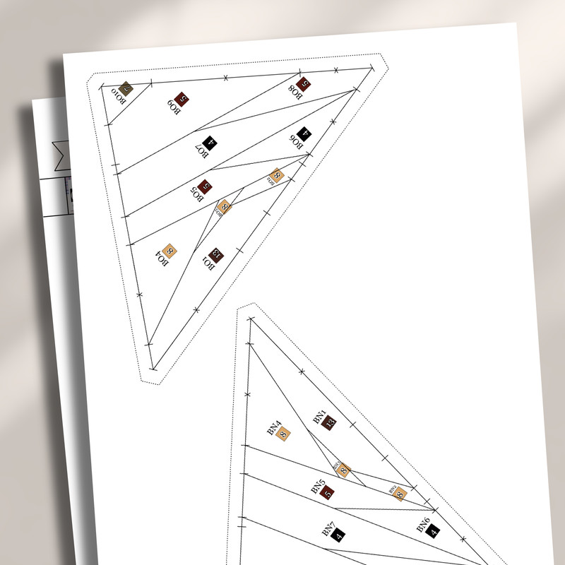 Bull Foundation Paper Piecing Pattern Quilt Pattern Bull Design Patchwork Sewing Pattern For Bull A