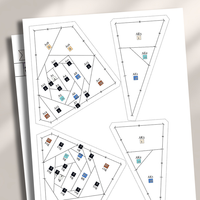 Dog Foundation Paper Piecing Pattern Quilt Pattern Dog Design Patchwork Sewing Pattern For Dog Anim