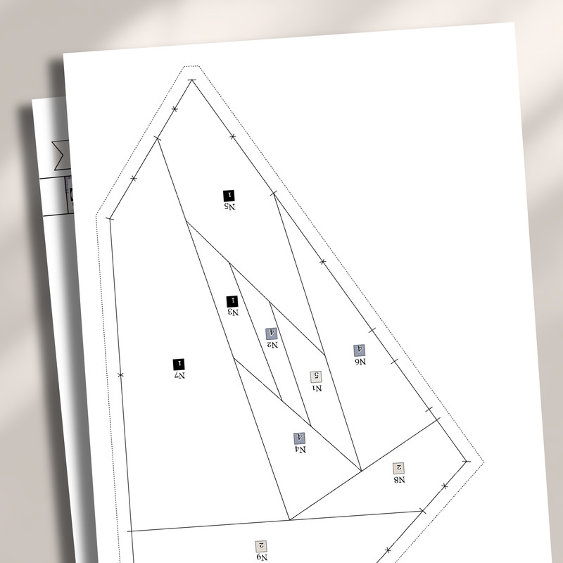 Quilt Pattern Crow Quilt Pattern Crow Patchwork Sewing Pattern For Crow Animal Patchwork Project FP