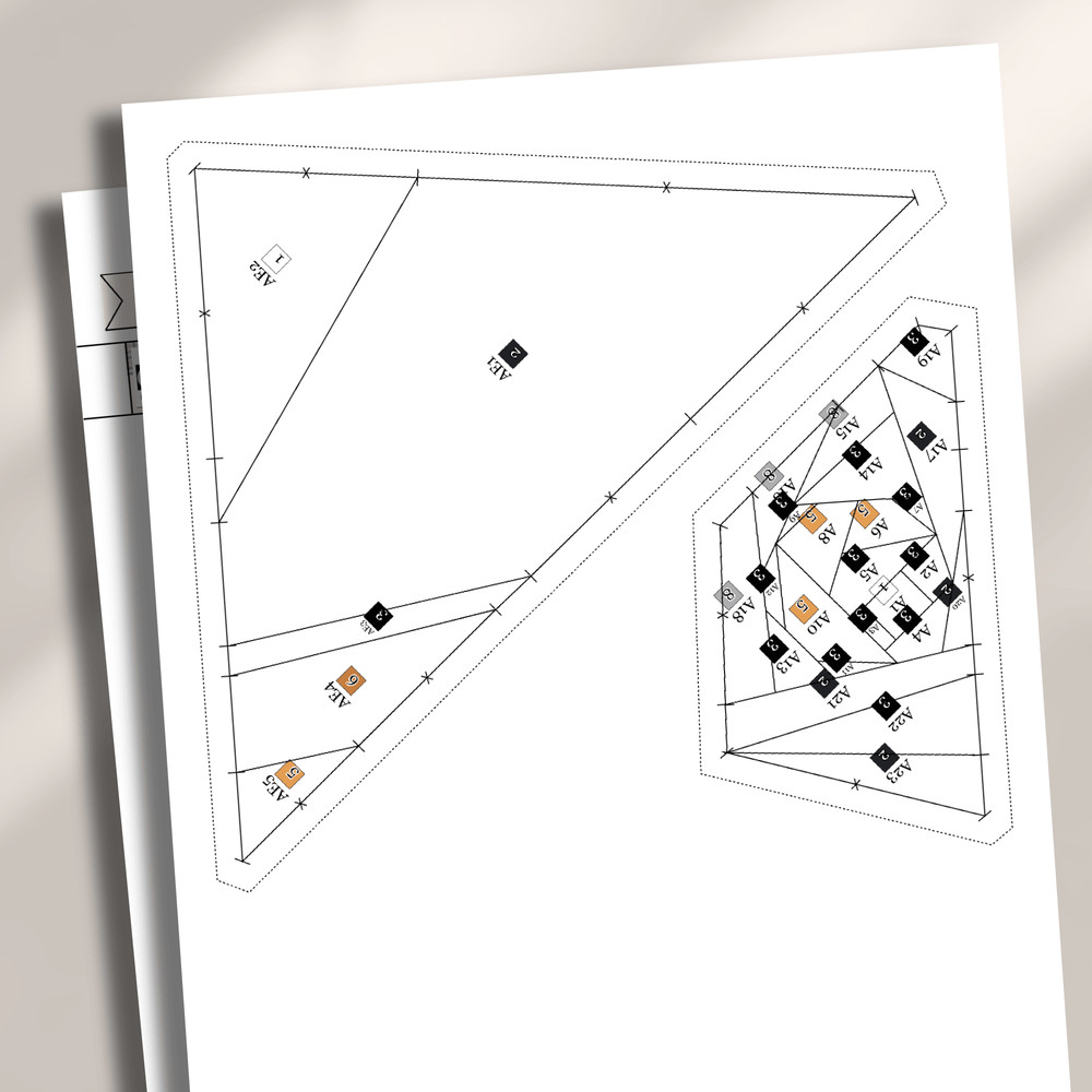 Rottweiler Foundation Paper Piecing PatternQuilt Pattern Dog DesignPatchwork Sewing Pattern For Dog