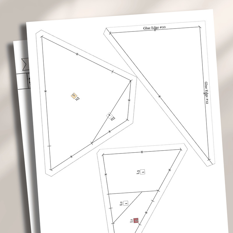 Golden Retriever Dog Foundation Paper Piecing PatternQuilt Patterndog DesignPatchwork Sewing Patter 2