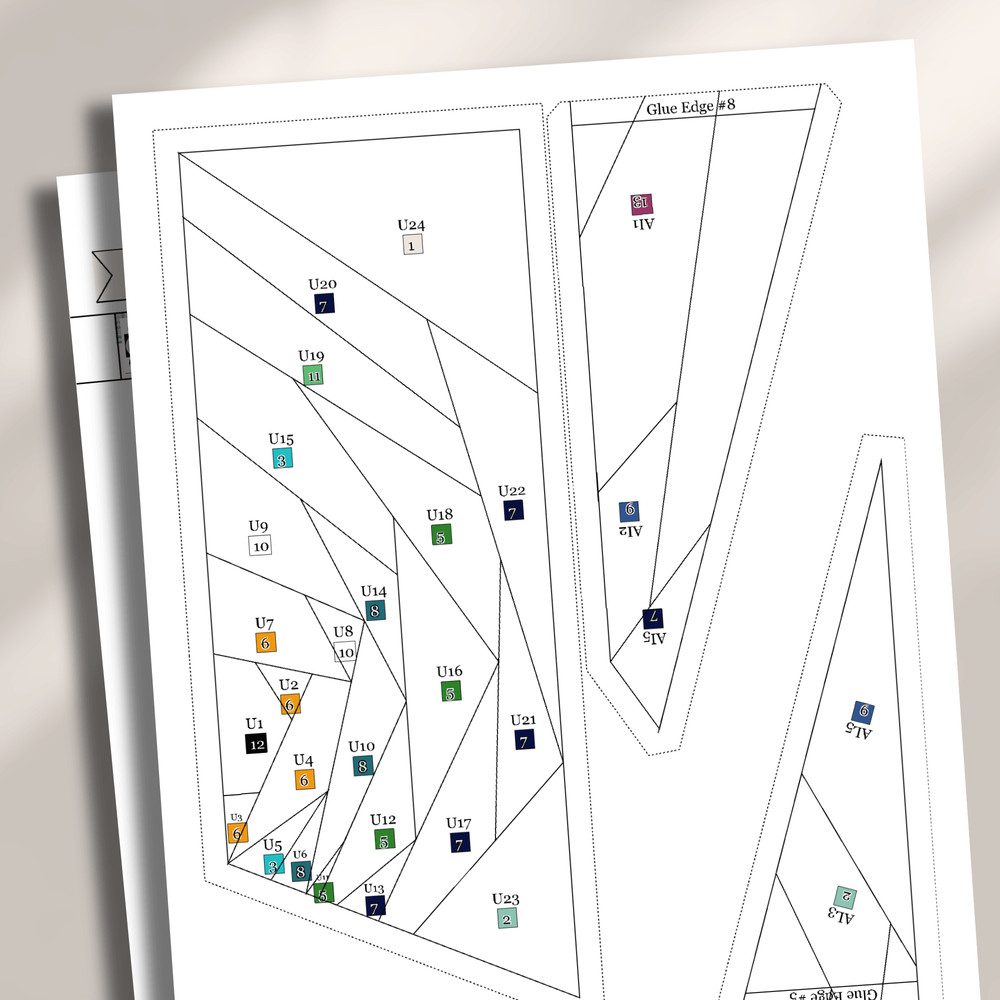 Peafowl Foundation Paper Piecing PatternQuilt PatternPeafowl DesignPatchwork Sewing Pattern For Pea 2