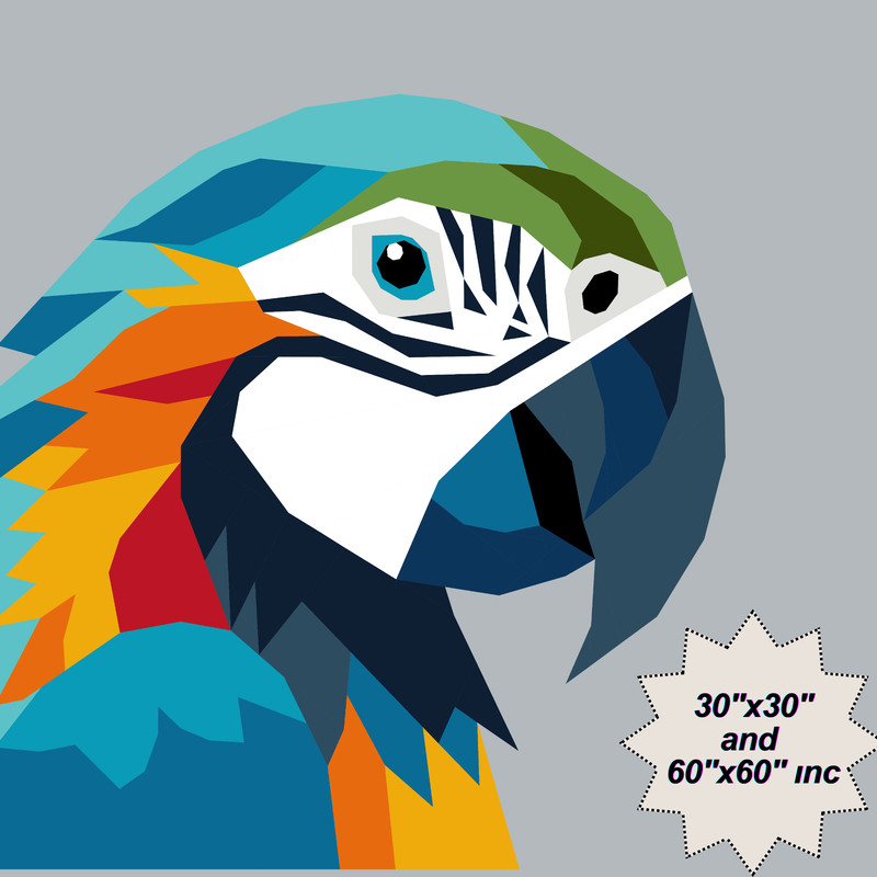 Parrot Foundation Paper Piecing PatternQuilt PatternParrot DesignPatchwork Sewing Pattern For Parro 0