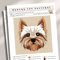 Yorkshire Terrier Foundation Paper Piecing PatternQuilt Patternyorkshire Terrier DesignPatchwork Se 1