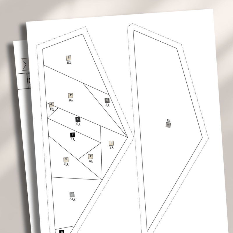 Gorilla Foundation Paper Piecing PatternPatchwork Sewing Pattern For GorillaAnimal Patchw 2