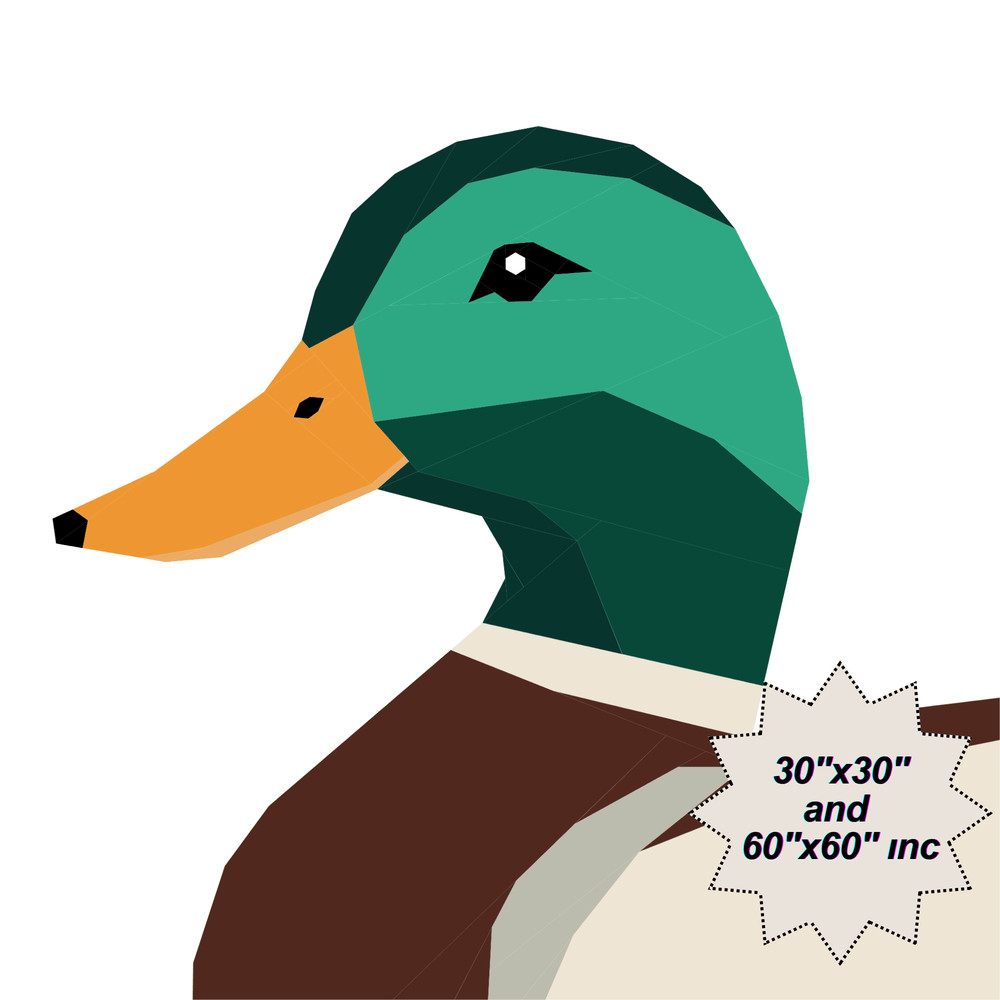 Duck Foundation Paper Piecing Pattern 0