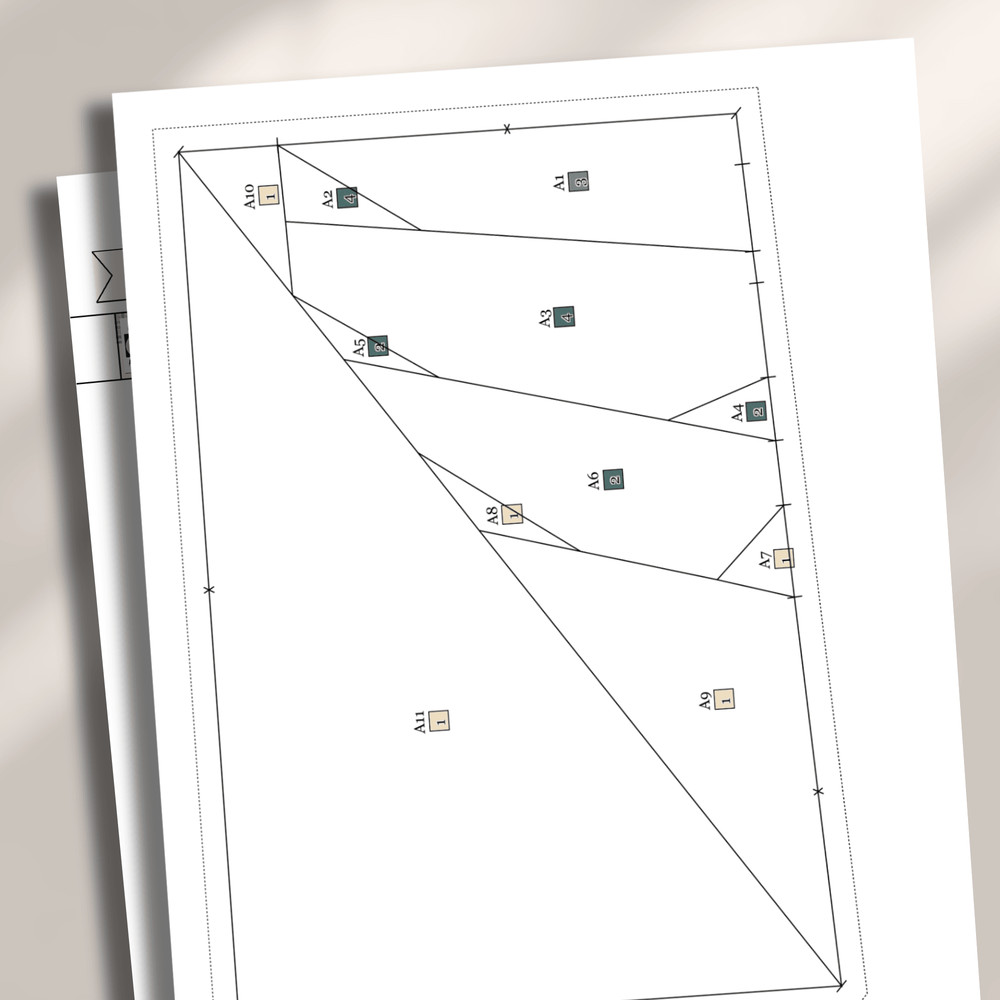 Goldfish Stingray Jellyfish Quilt Pattern 1