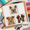 French Bulldog Pitbull Saint Bernard Dog Quilt Pattern 0