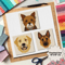 German Shepherd Golden Retriever Yorkshire Terrier Dog Quilt Pattern 0