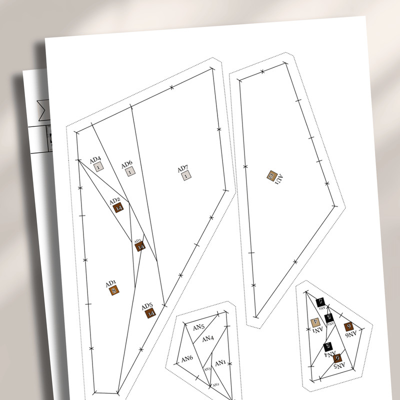 Lion Lovers Foundation Paper Piecing Pattern 1