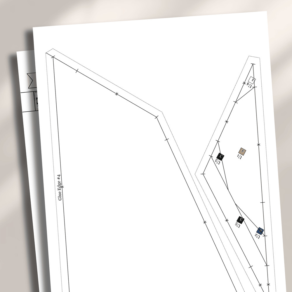 Blue Jay Bird Paper Piecing Quilt Pattern 1
