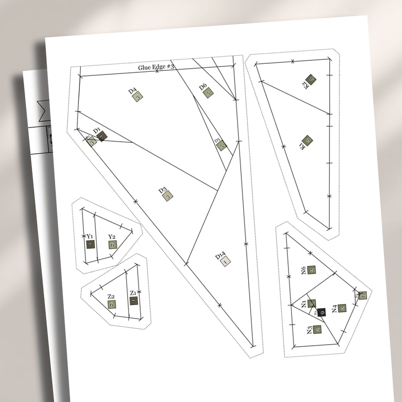 Snake Hippopotamus Crocodile Quilt Pattern 1