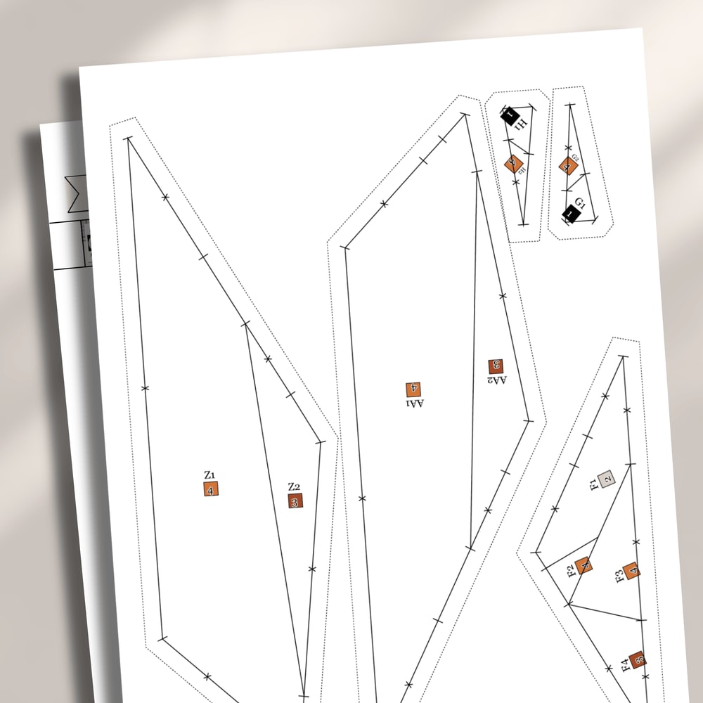 Fox FPP Quilt Pattern Patchwork Sewing Design PDF Download 1