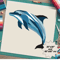 Dolphin Foundation Paper Piecing Pattern FPP Quilt Design PDF Download 0
