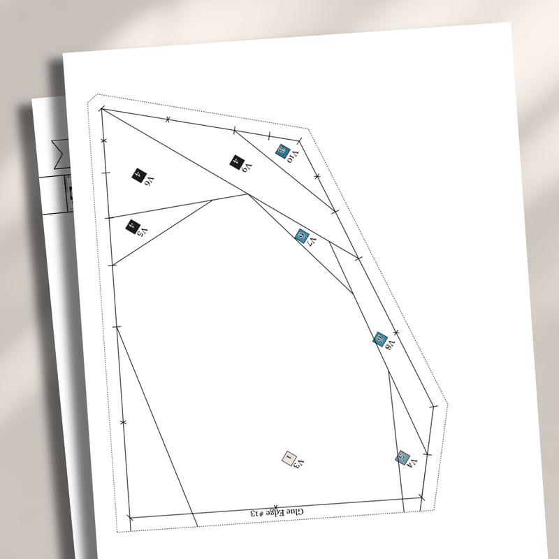 Dolphin Foundation Paper Piecing Pattern FPP Quilt Design PDF Download 1