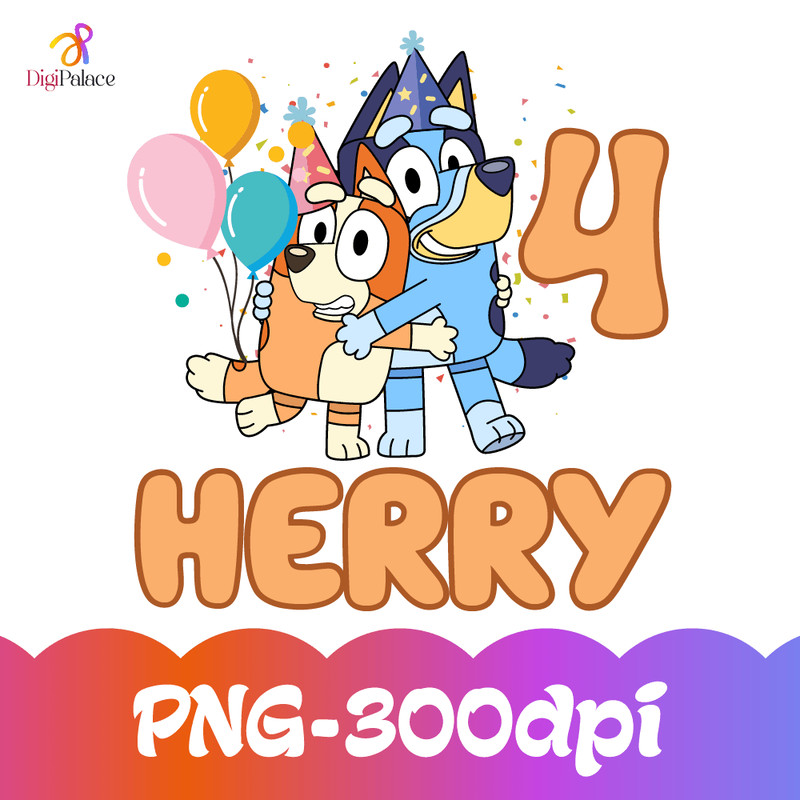 Bluey And Bingo Personalized Birthday PNG The Episode Of Bluey Is Called Png Bluey Bingo With Custo 0