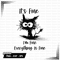 Im Fine Cat Svg Halloween Svg Designs 0