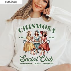 chismosa social club estd. 1952 png - chisme diy craft mexican woman png