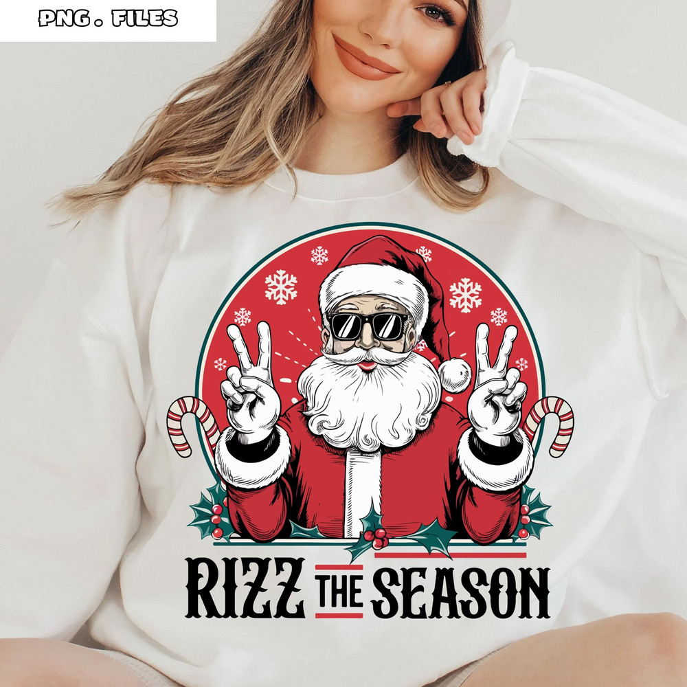 Merry Rizzmas PNG Rizz The Season PNG Fun And Festive Holiday Designs 1