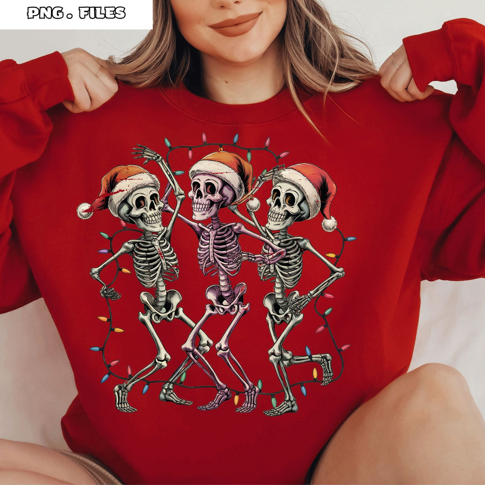 Christmas Dancing Skeleton PNG Christmas Lights PNG A Fun And Festive Twist 2