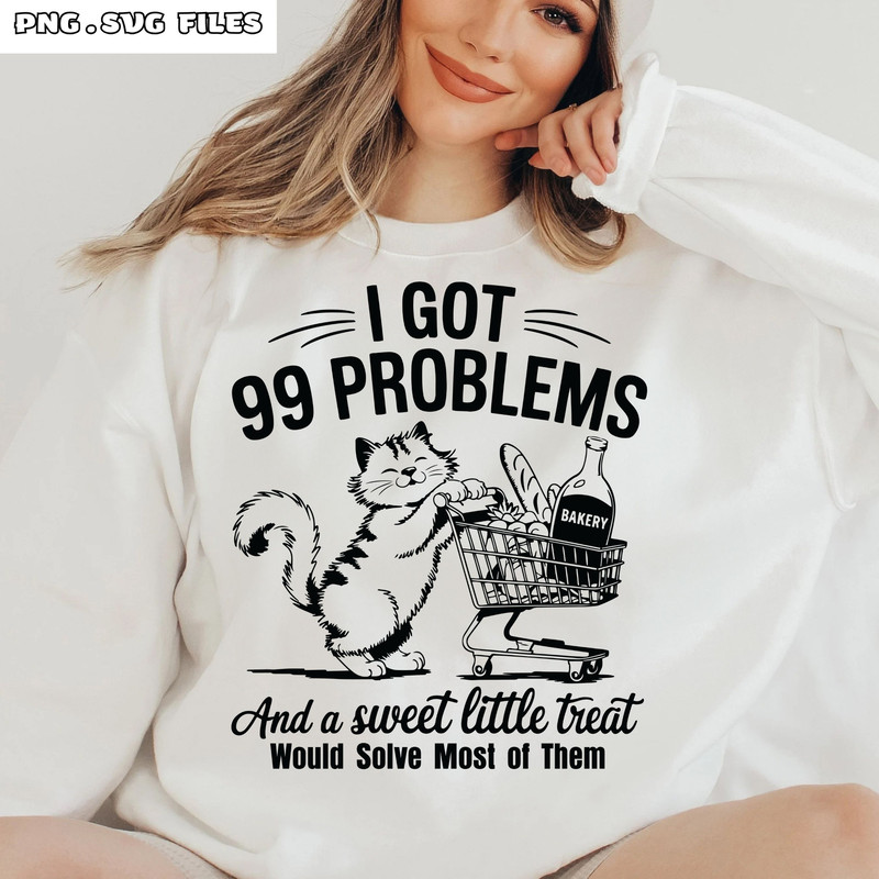 Funny Cat Grocery Shopping SVG PNG Hilarious And Adorable Design 1