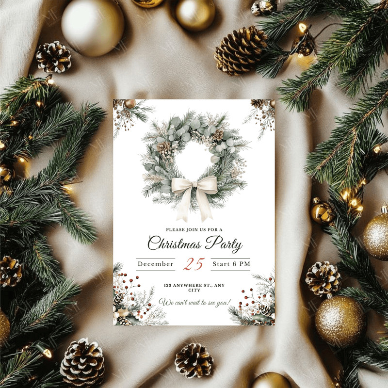 Christmas Party Invitation Template Christmas Dinner Invite Holiday Party Invite Template Instant D 0