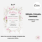 Wildflower Birthday Invitation Flower Birthday Invitation Floral Birthday Invite CANVA EDITABLE Ins 4