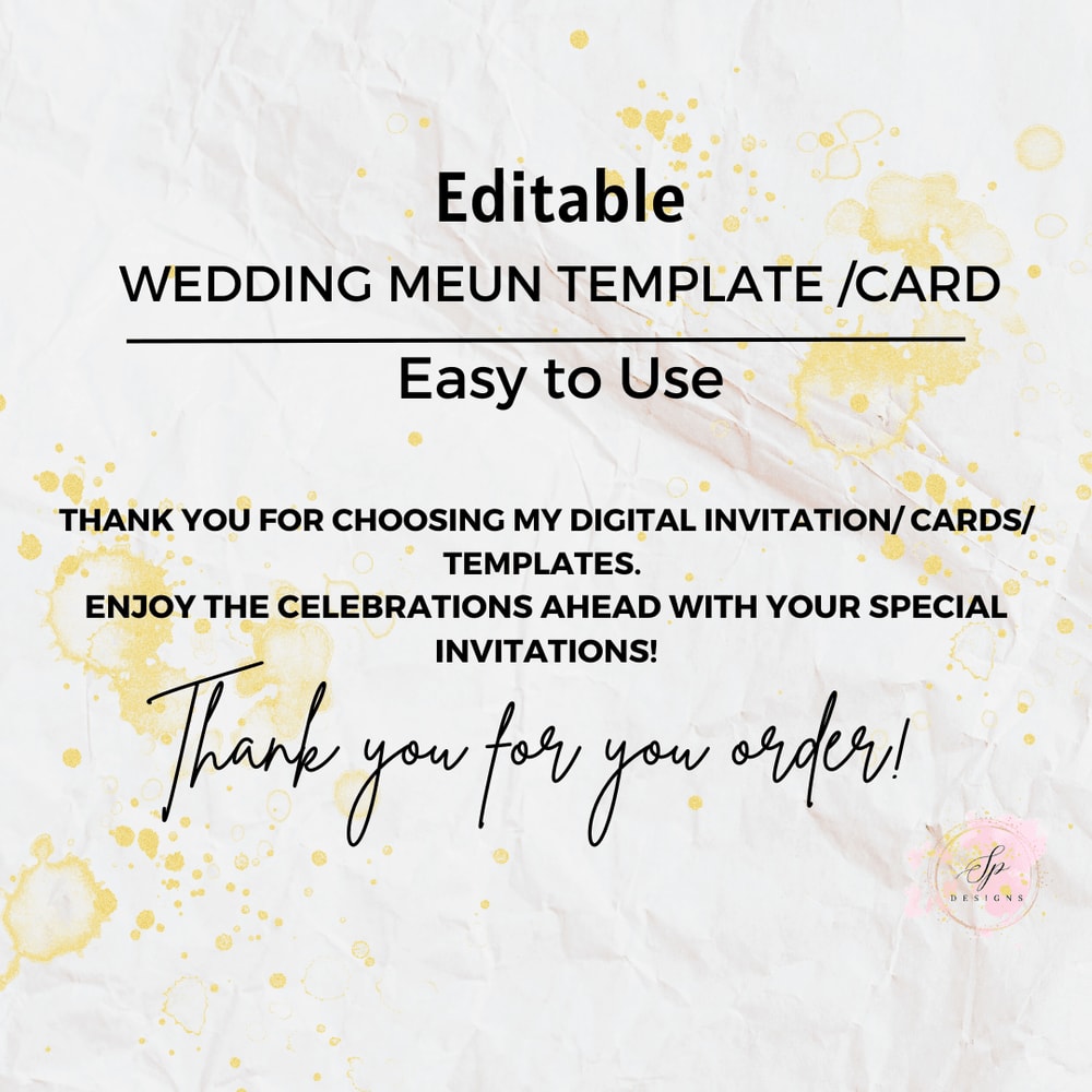 Wildflower Birthday Invitation Flower Birthday Invitation Floral Birthday Invite CANVA EDITABLE Ins 7