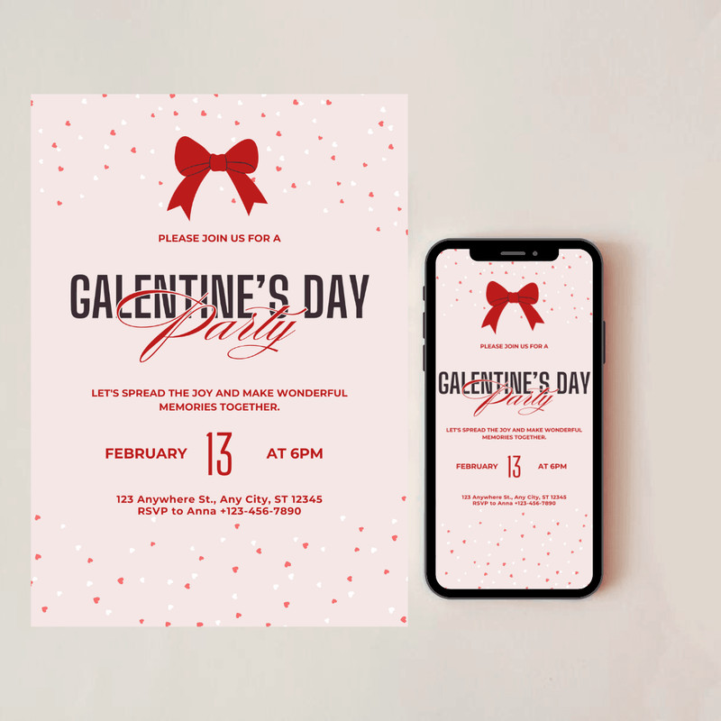 Galentines Day Invitation Editable Valentines Party Invitation Galentines Girls Night Invitation Te