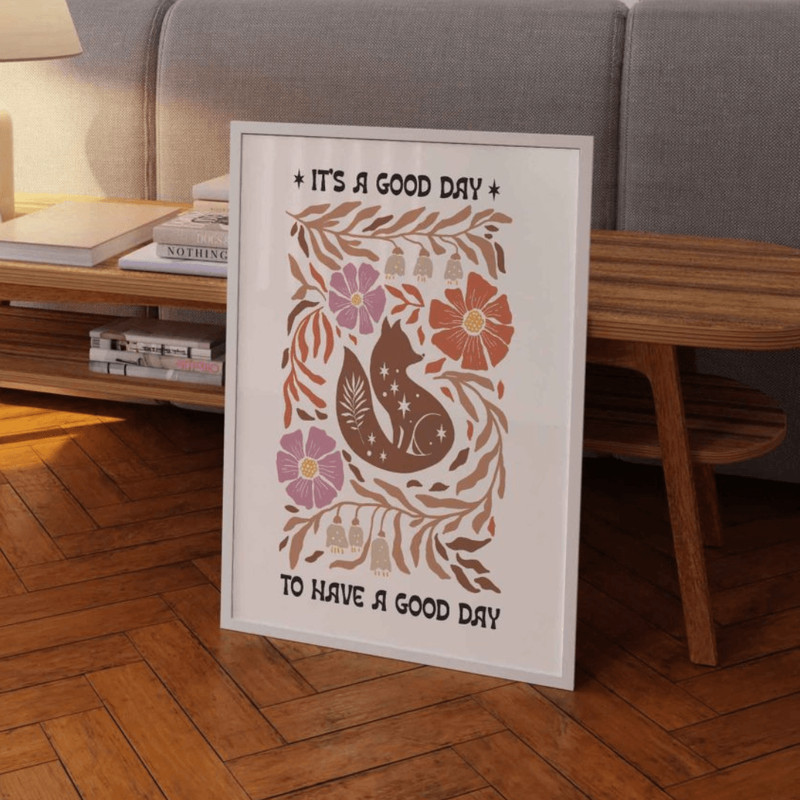 Boho Abstract Flowers Print Set Of 9 Floral Wall Art Vintage Art Print Boho Printable Art Boho Chic 10